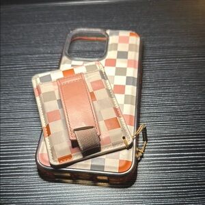 Wallis Red and Pink Phone Case with Ring Holder